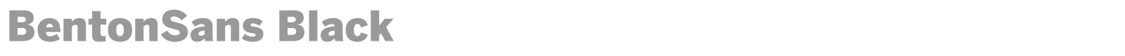 BentonSans Black font preview